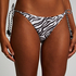 Braguita de Bikini Cheeky Tanga Doha Zebra, Blanco