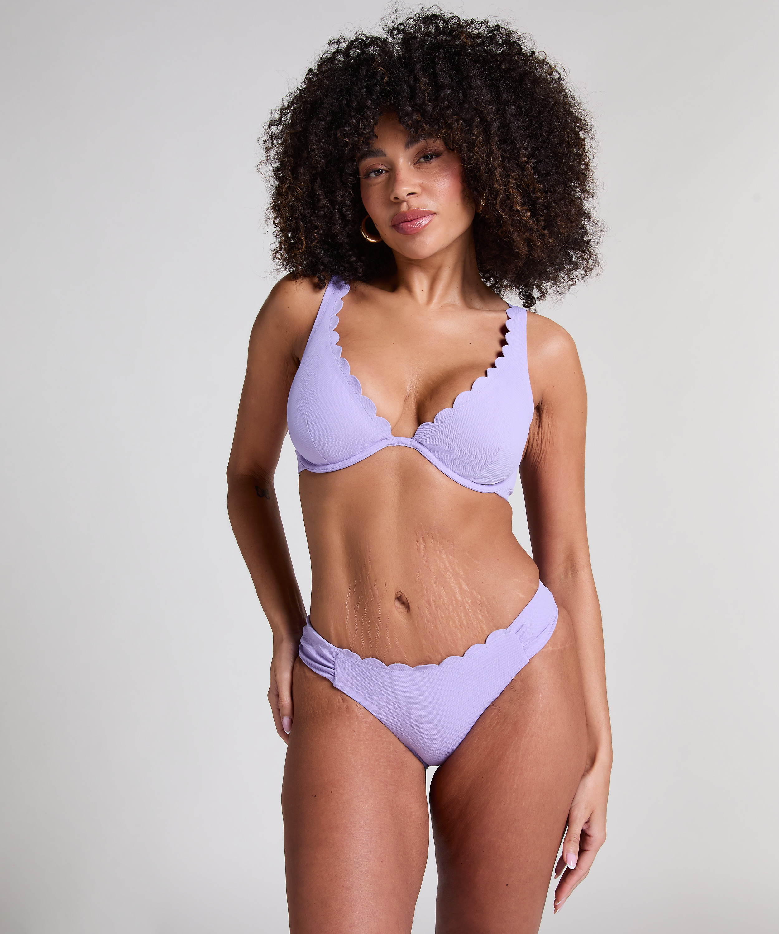 Braguita de Bikini Rio Scallop, Morado, main