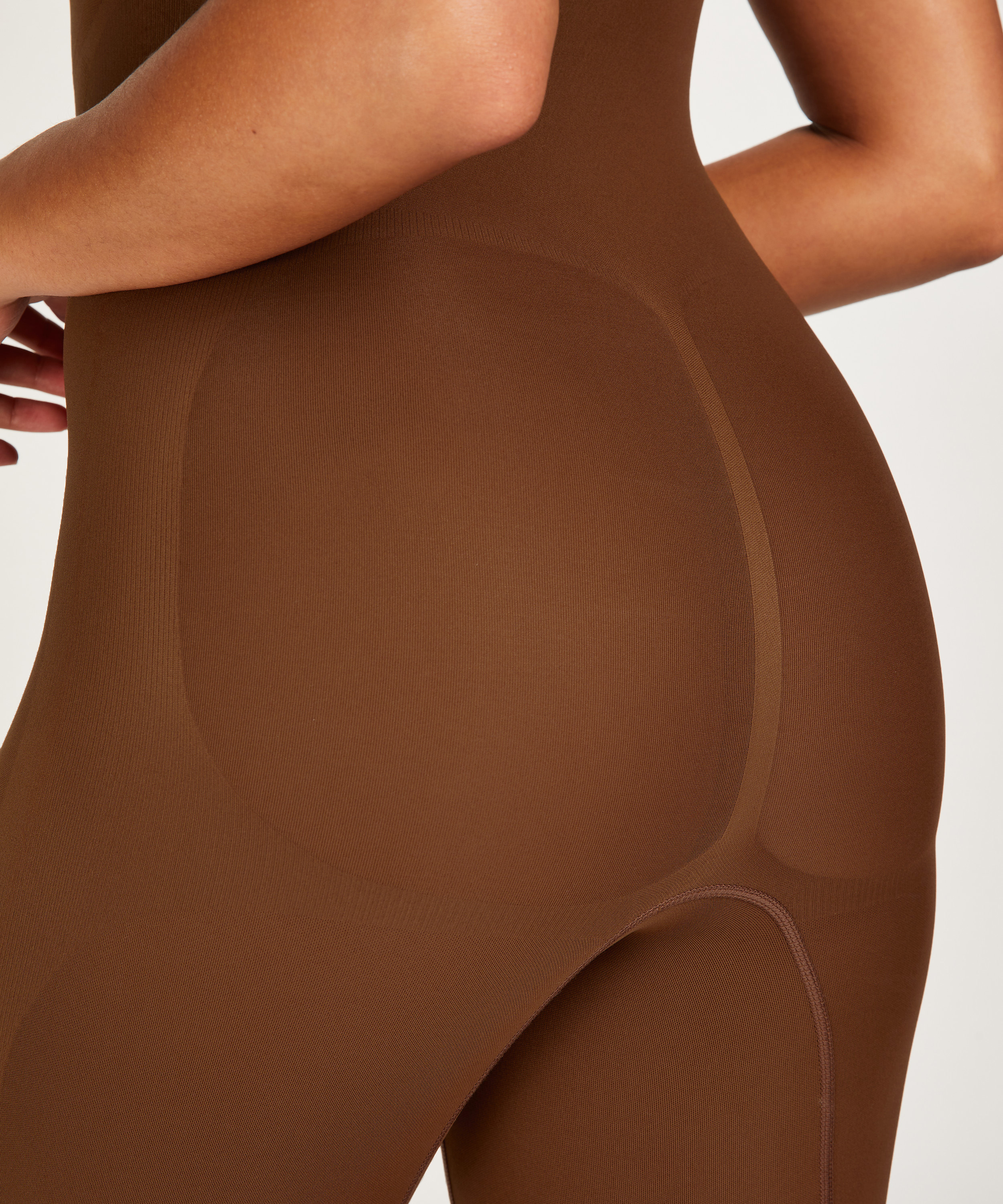 Bodi sin costuras para muslos m&aacute;s delgados, Rojo, main