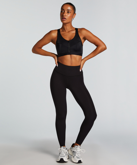 HKMX Sujetador deportivo The Pro Level 3, Negro