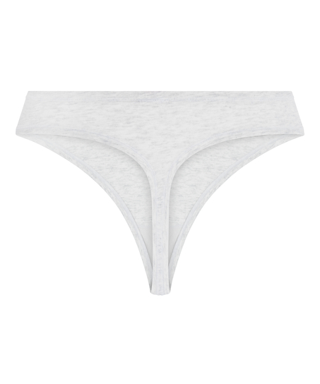 Tanga de algod&oacute;n suave, Gris
