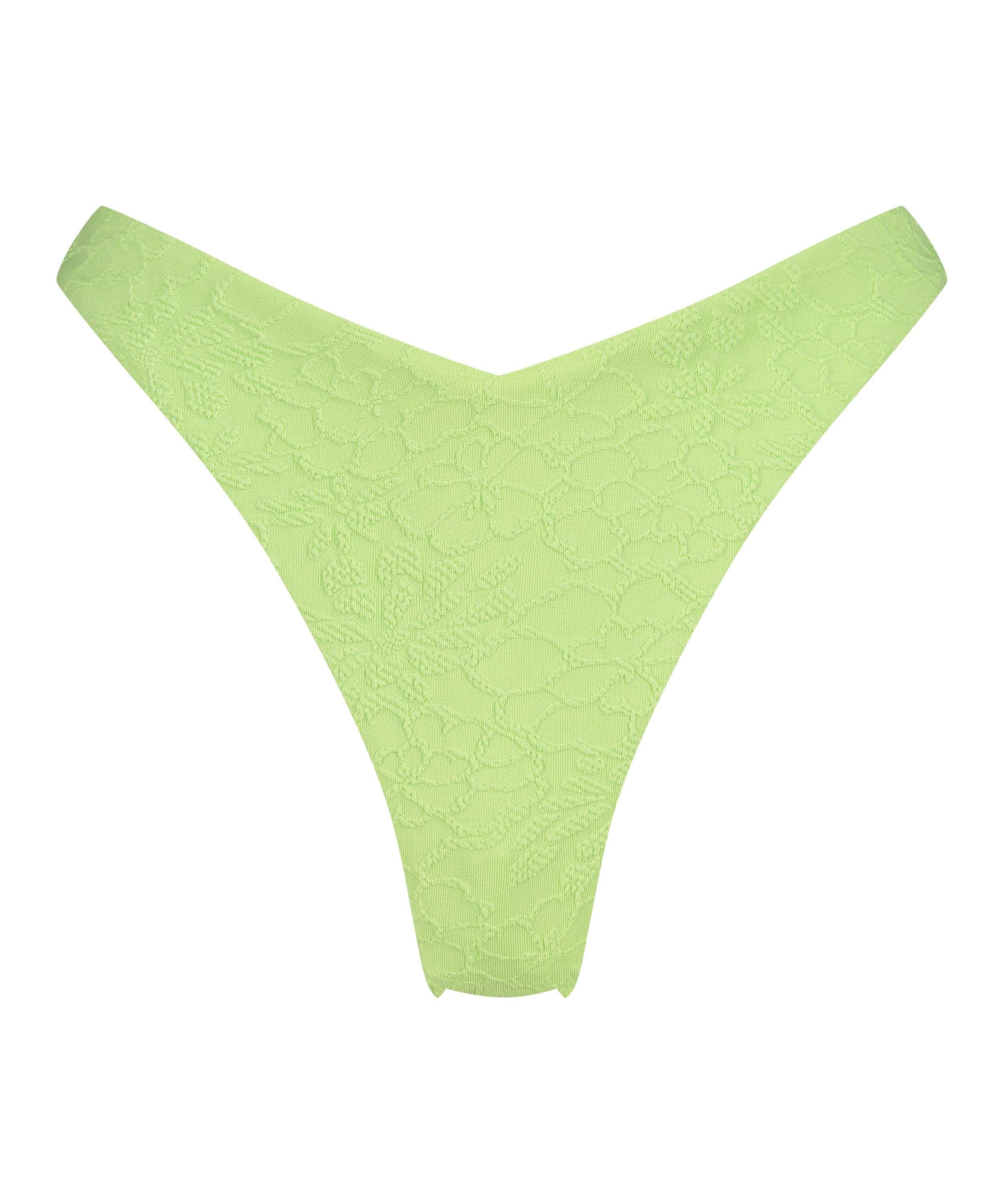 Pantalón de bikini de corte alto Bondi, Verde, main