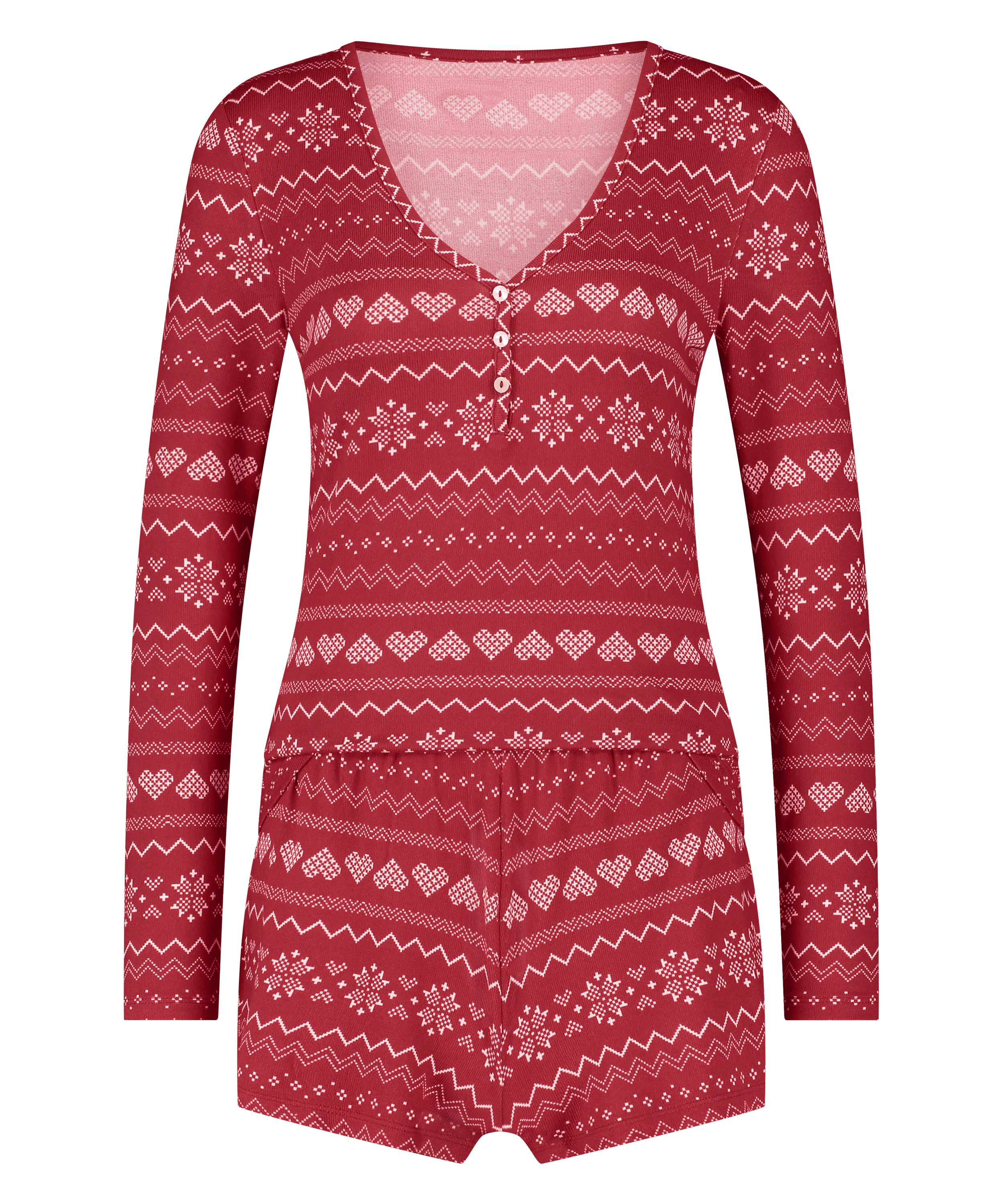 Conjunto de pijama, Rojo, main