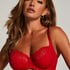 Sujetador con aros sin relleno Mariah, Rojo