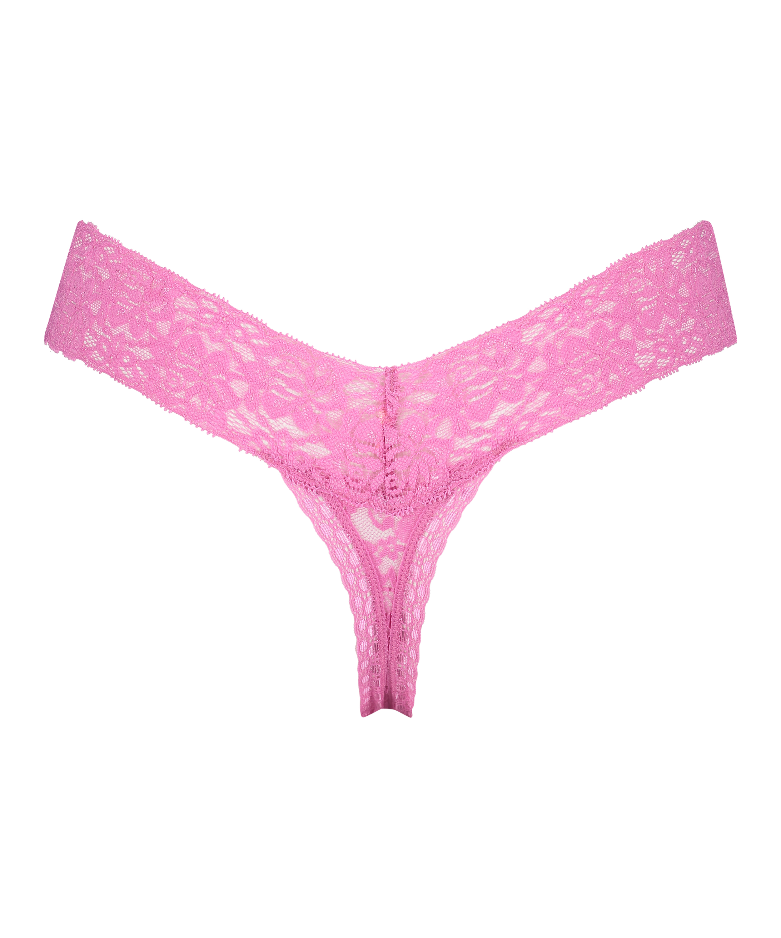 Tanga de corte ultra bajo en forma de V, Rosa, main