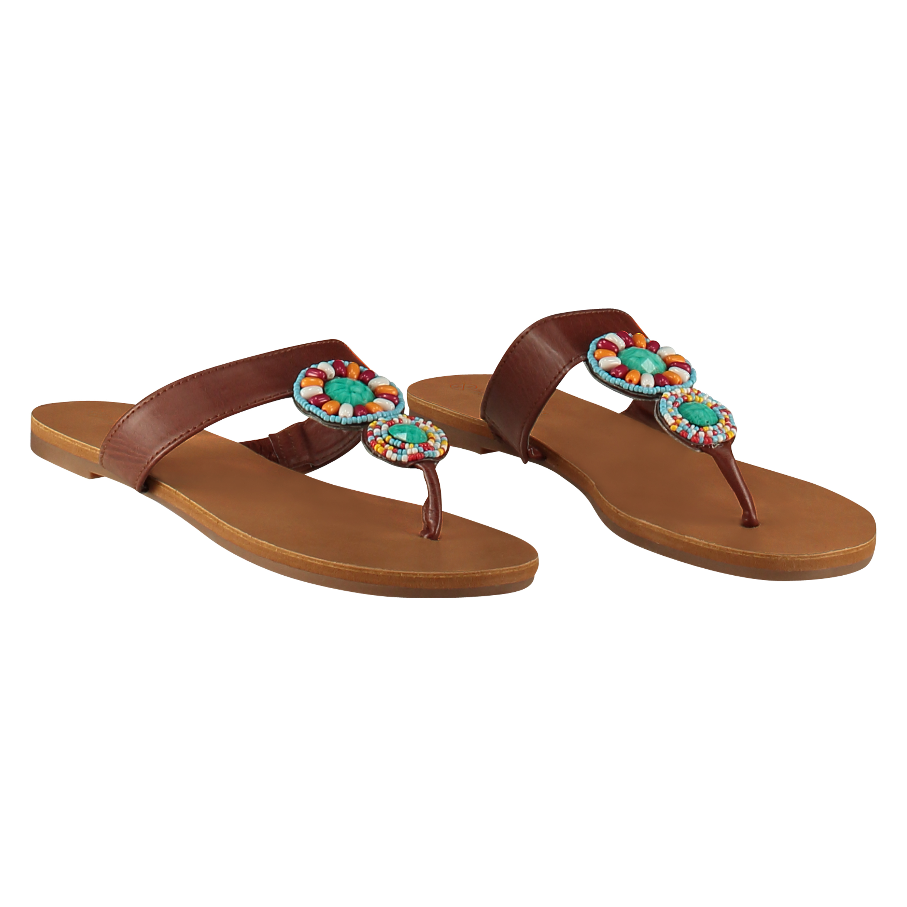 Flip-flops Rio beaded, Azul, main