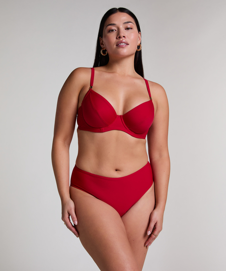 Parte inferior de bikini midi Luna Rio, Rojo