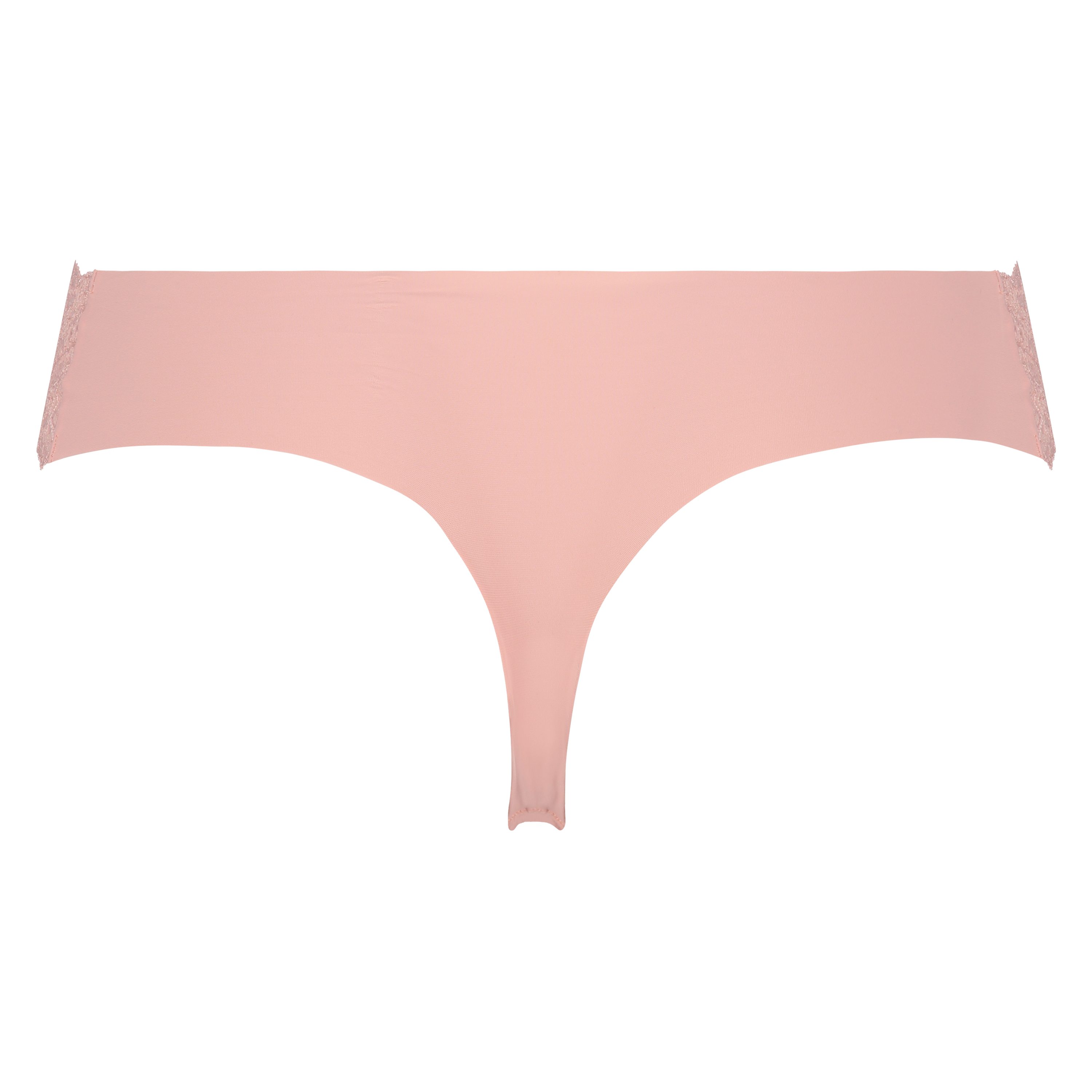 Tanga invisible de encaje, Rosa, main