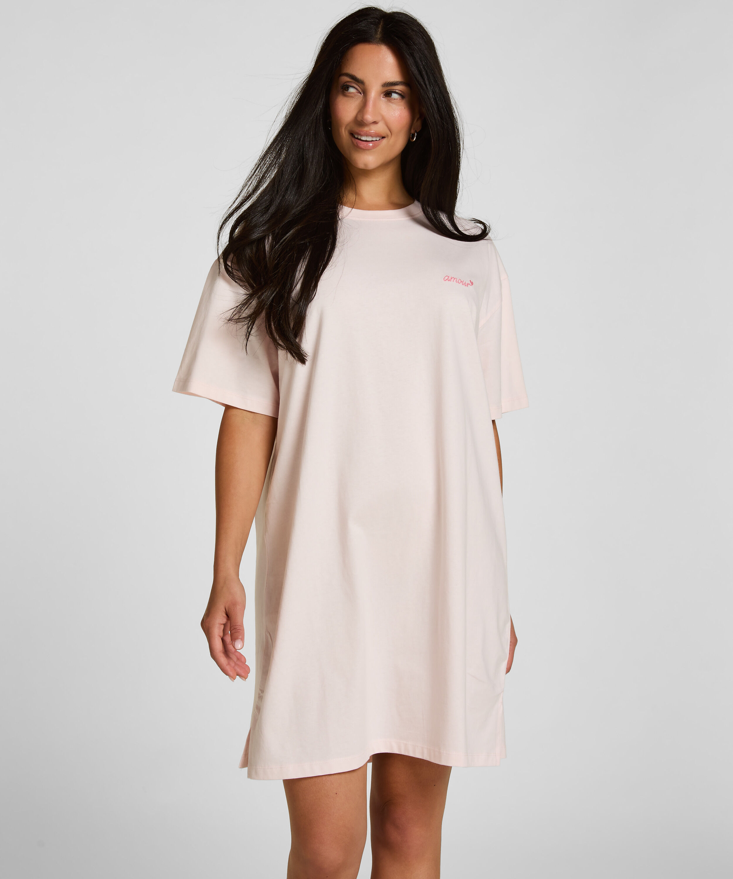 Camisón de cuello redondo