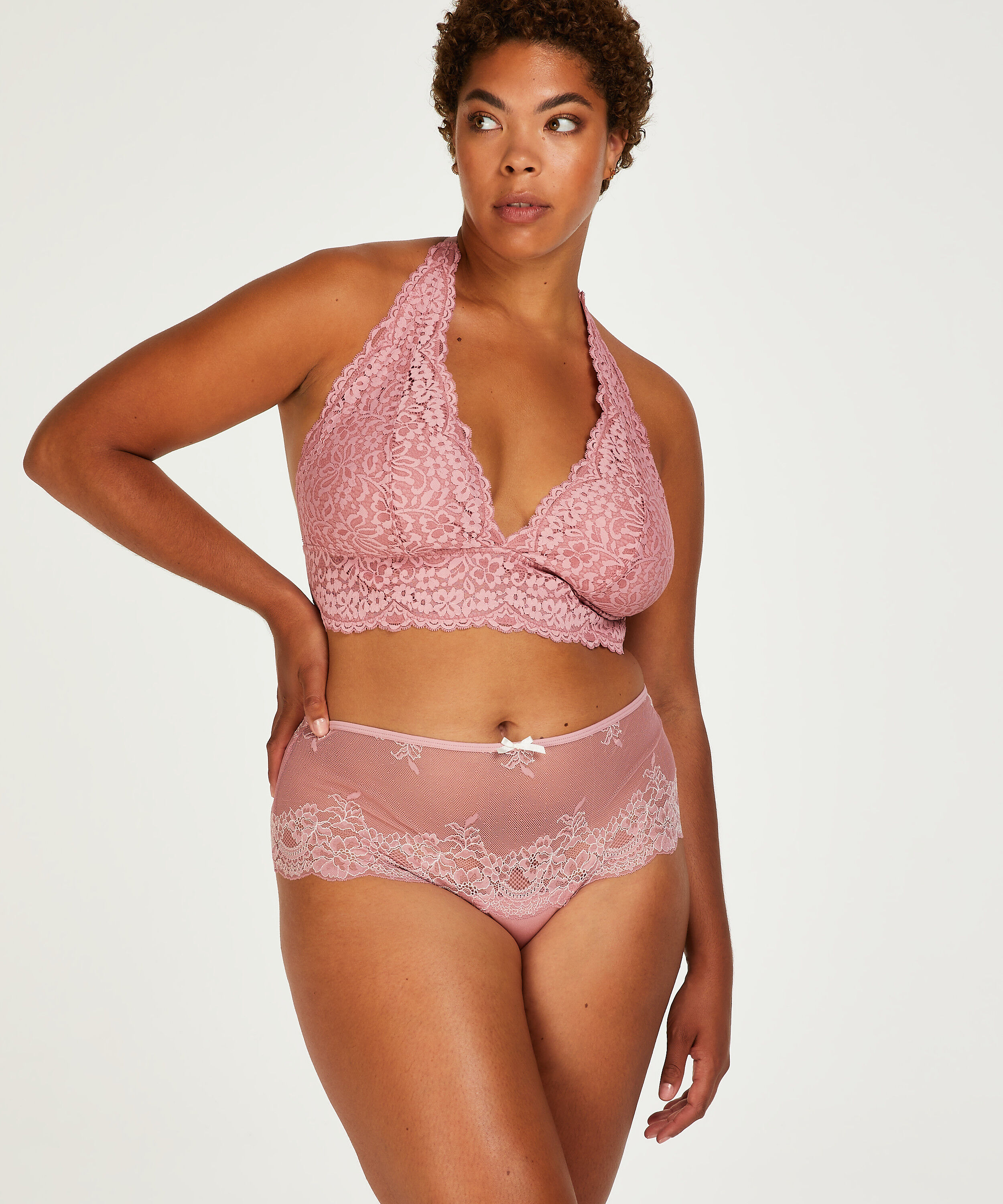 Tanga bóxer Doriane Curvy, Morado