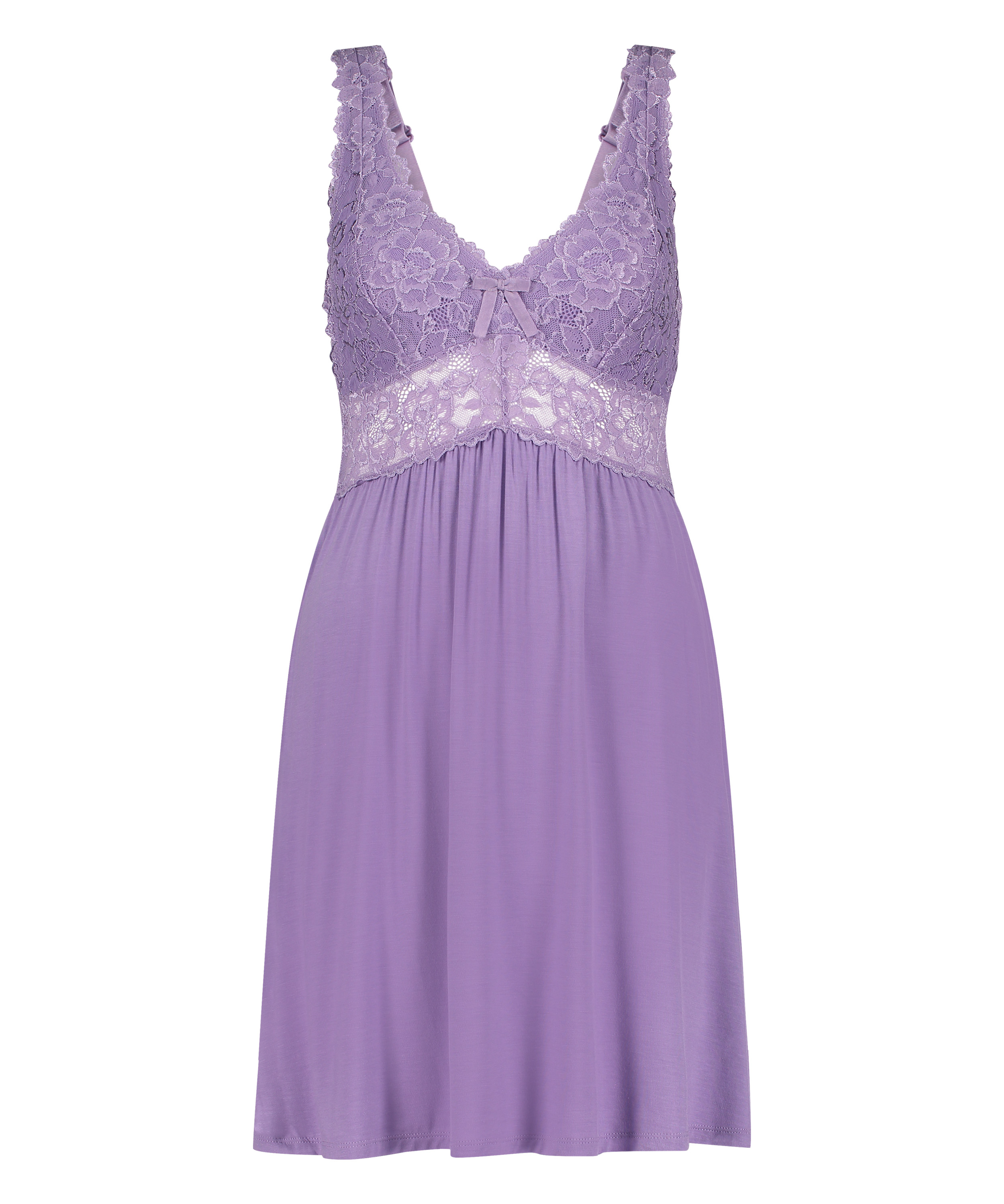 Vestido lencero Nora Lace, Morado, main