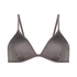Top de bikini triangular Luna, Gris