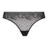 Tanga sin costuras Allover Lace, Negro