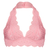 Sujetador bralette Halter Lace, Rosa
