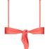 Top de bikini triangular Luxe, Rojo