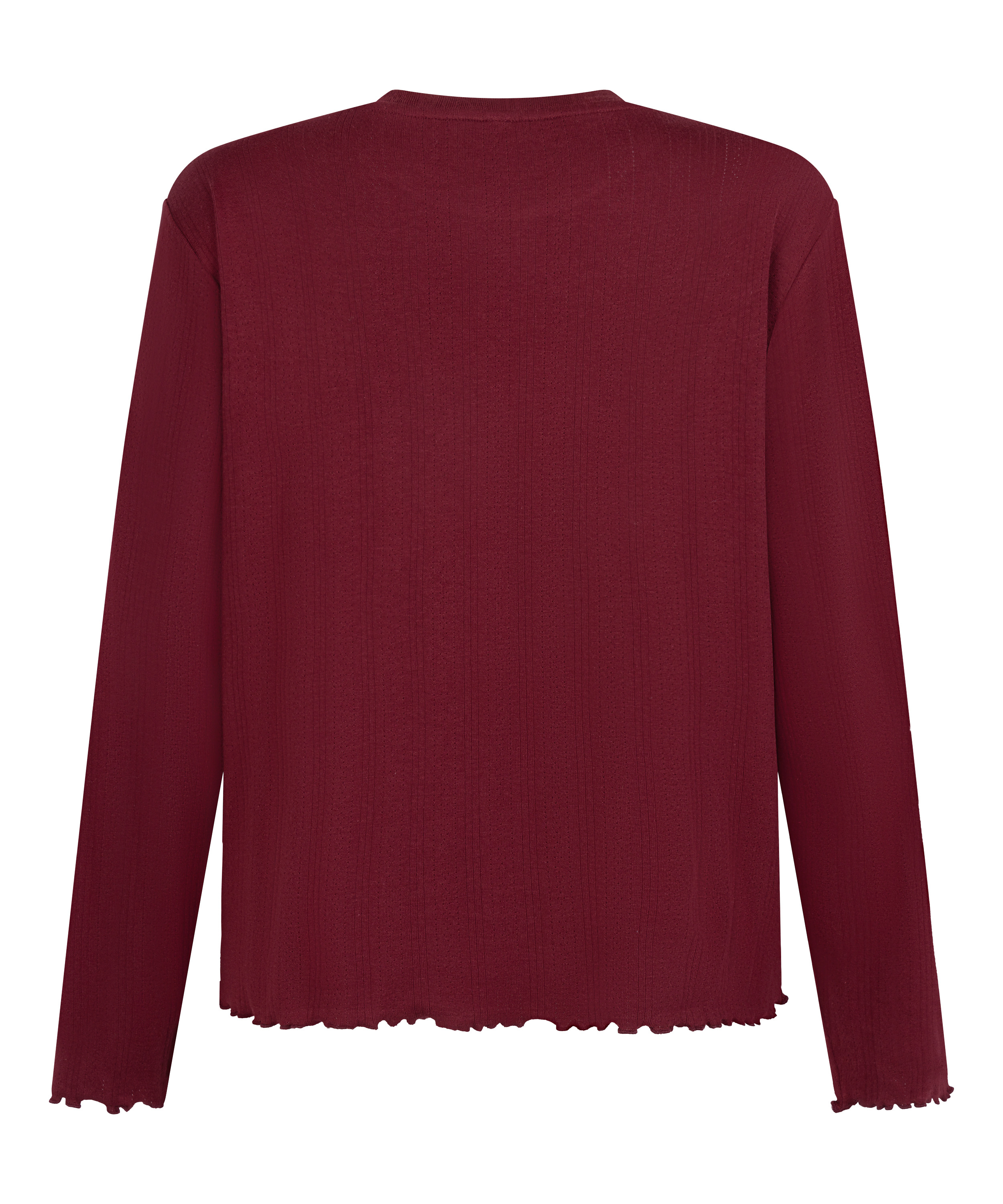 Pyjama Top Loose Pointelle, Rojo, main