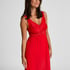 Vestido lencero Nora Lace, Rojo