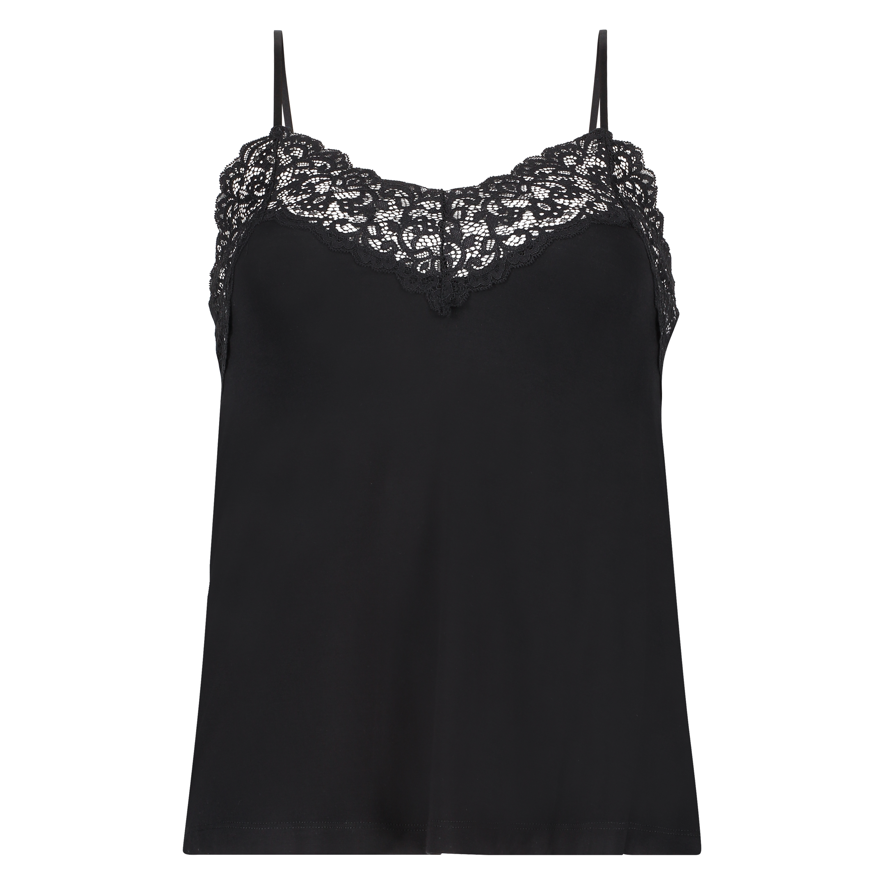 Top de camiseta A-Line de tejido de punto, Negro, main