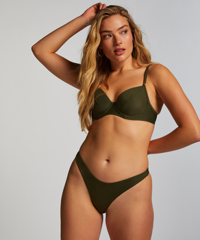Braguita de Bikini de Corte Alto Luxe, Verde