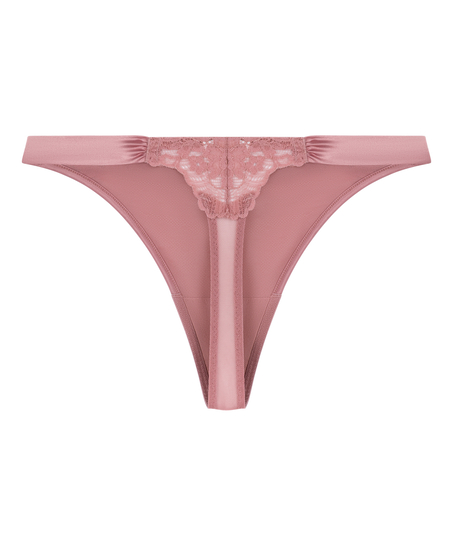 Tanga de corte alto Laila, Rosa