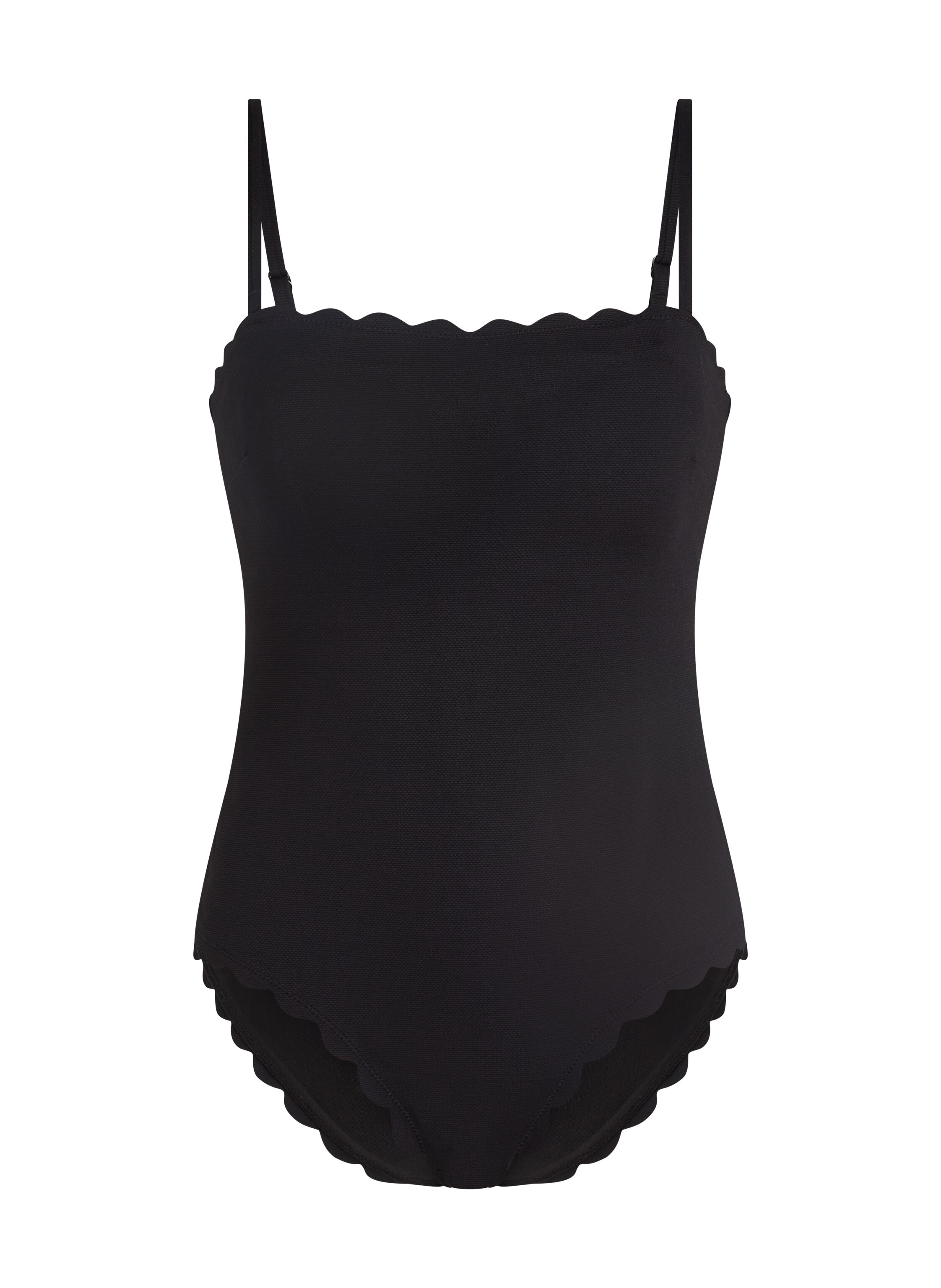 Ba&ntilde;ador Bandeau Scallop, Negro