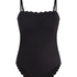 Bañador Bandeau Scallop, Negro