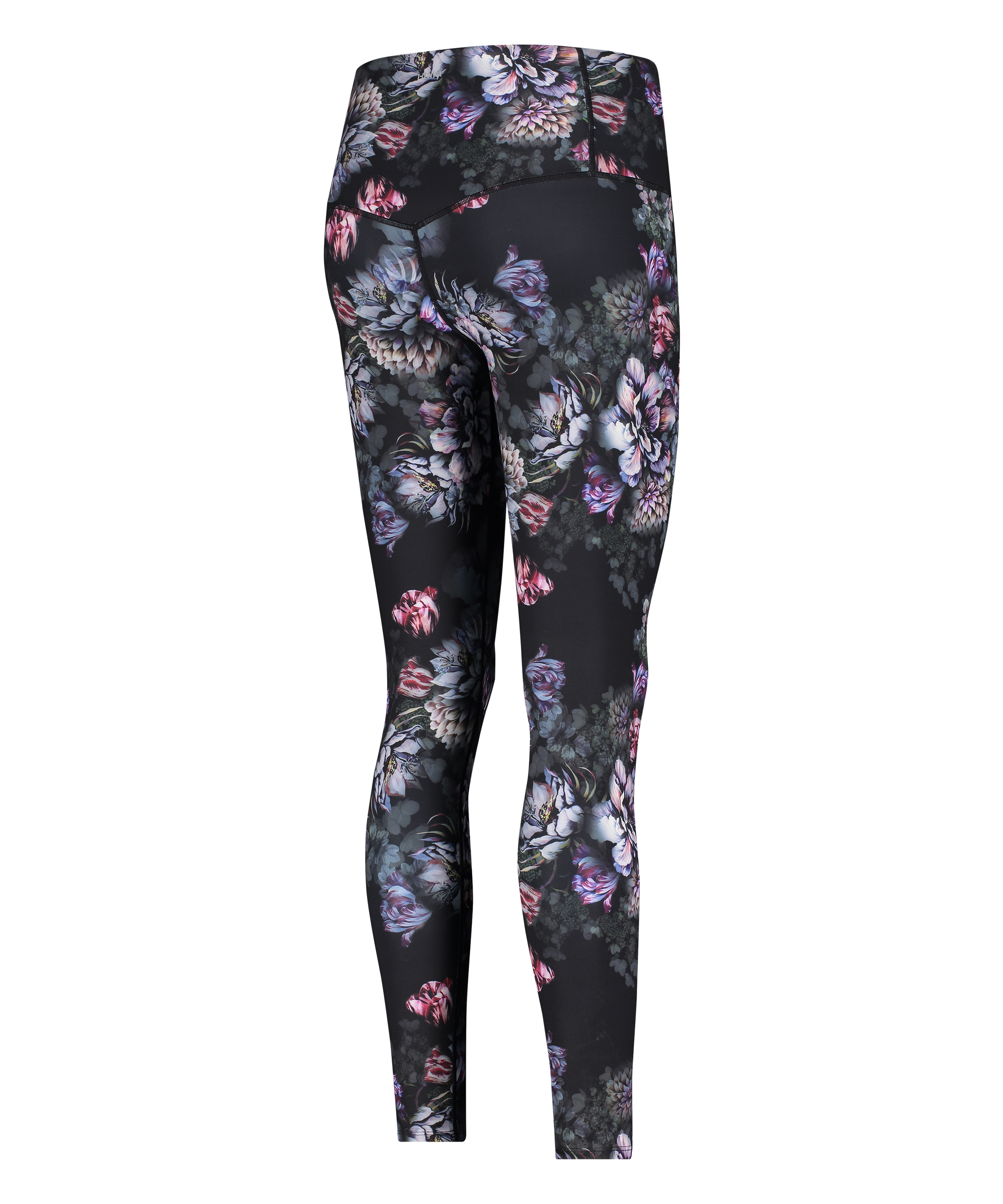 Leggings deportivos de cintura alta HKMX Flower, Negro, main