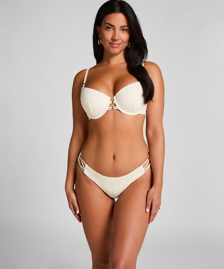 Braguita de bikini Crochet, Blanco