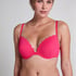 Top de bikini con aros preformado Scallop, Rosa