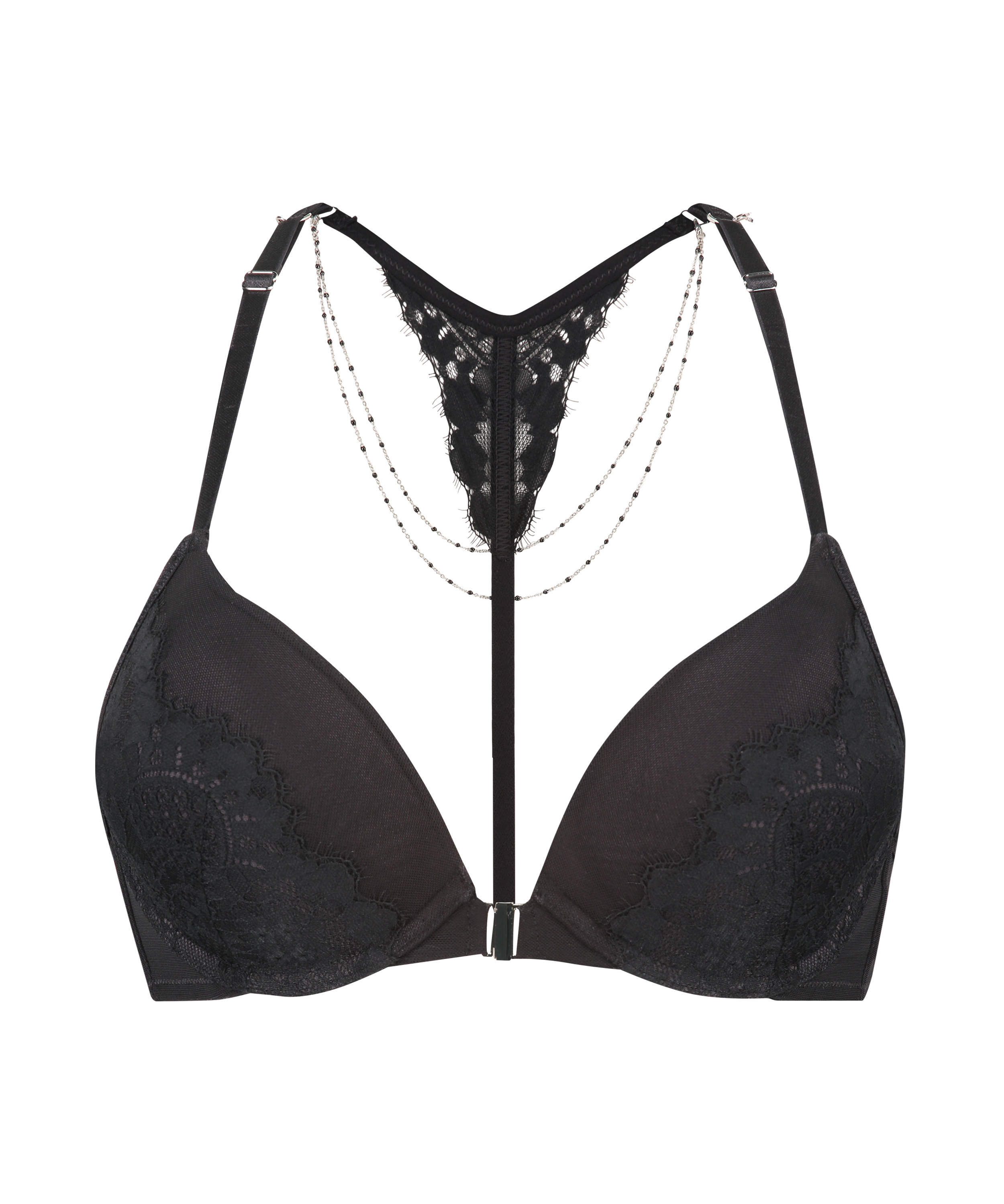 Sujetador Push-Up acolchado con aros Lorena, Negro, main