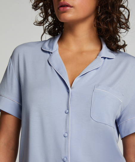 Chaqueta de manga corta de jersey Essential, Azul