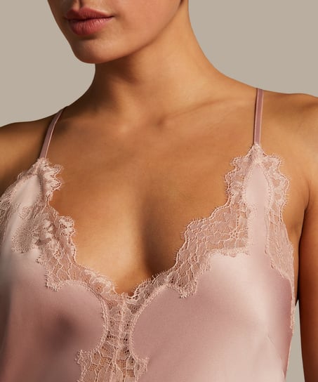 Vestido lencero Sophia, Rosa