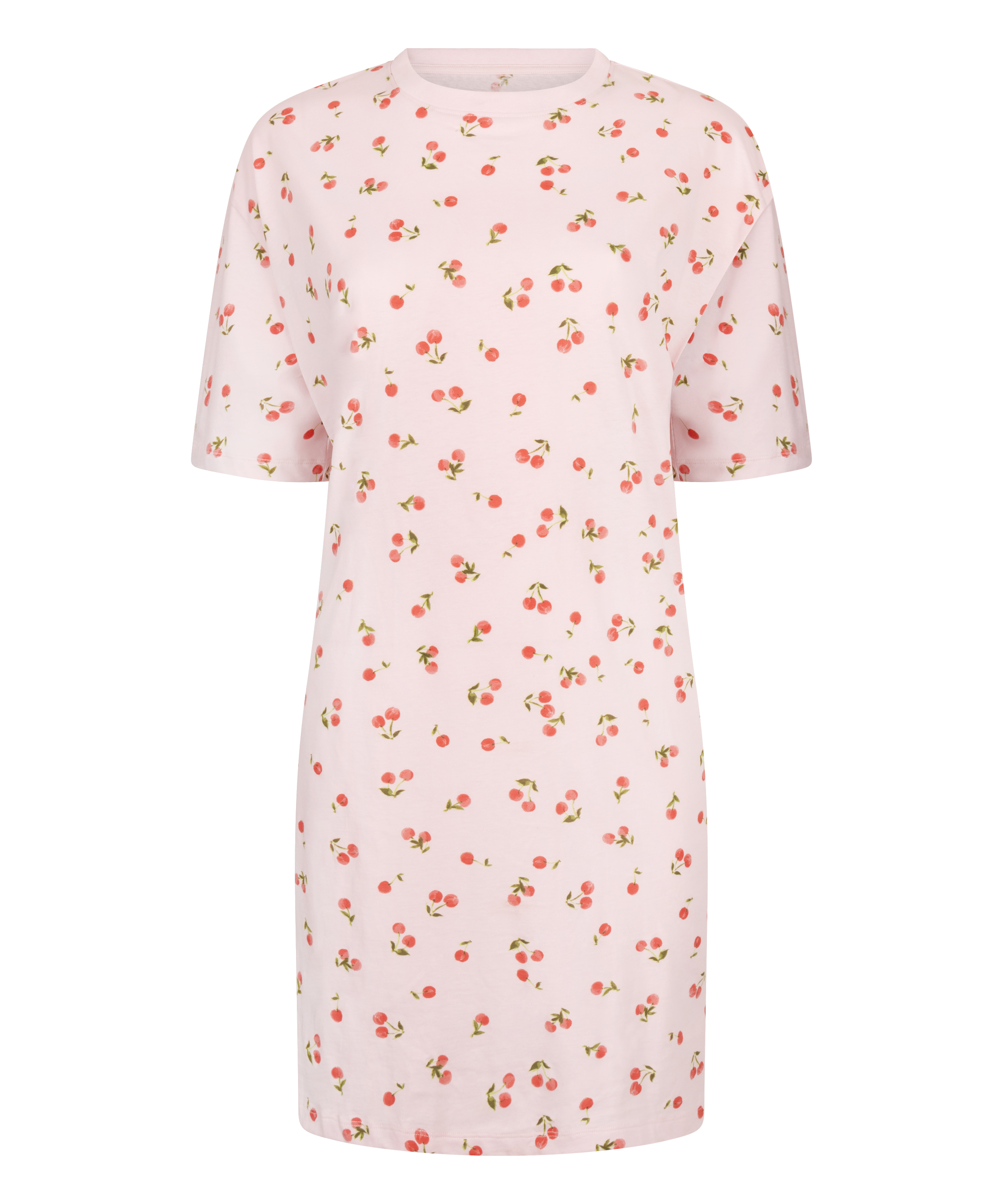 Camisón de cuello redondo, Rosa, main