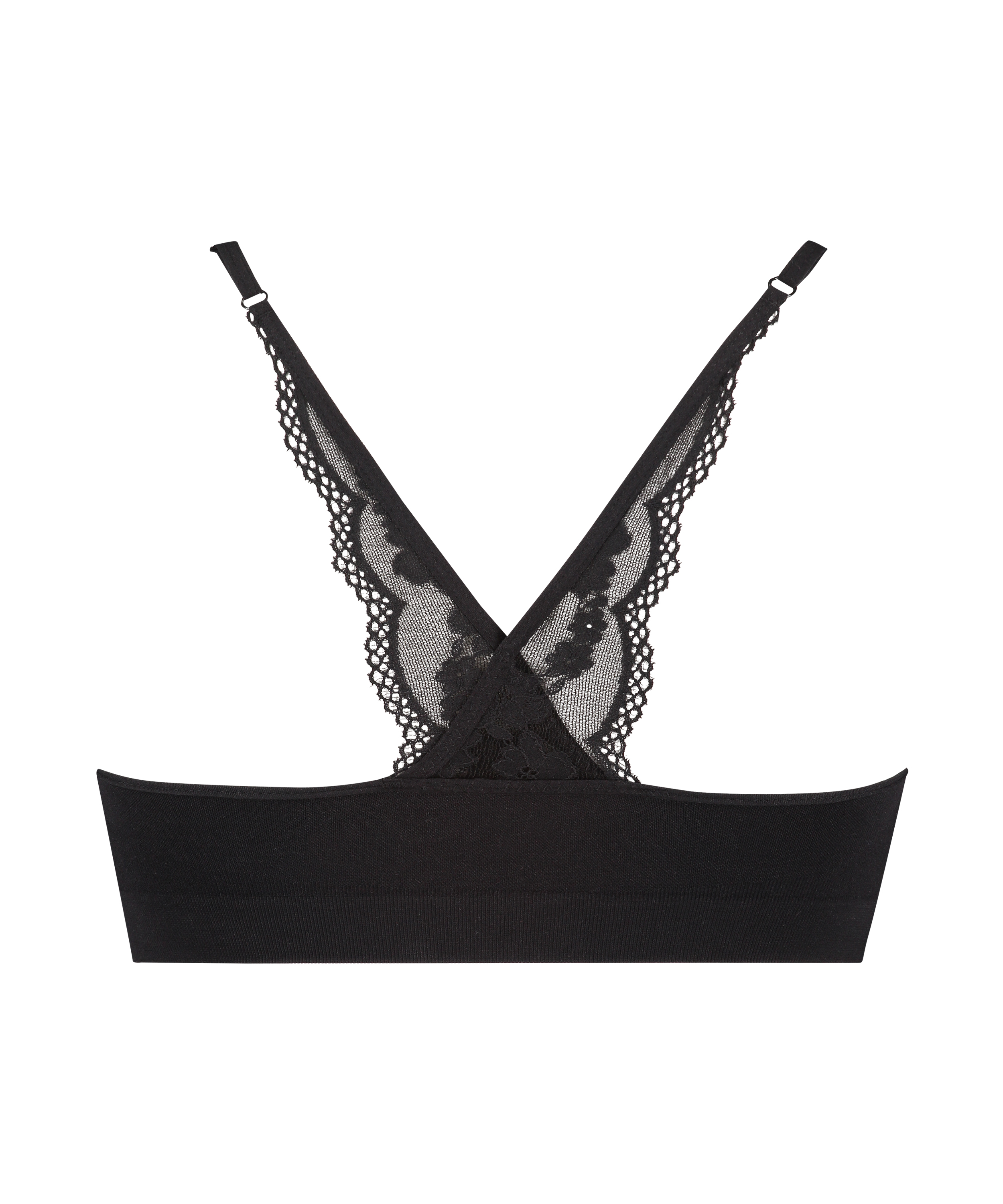 Bralette sin costuras Marine, Negro, main