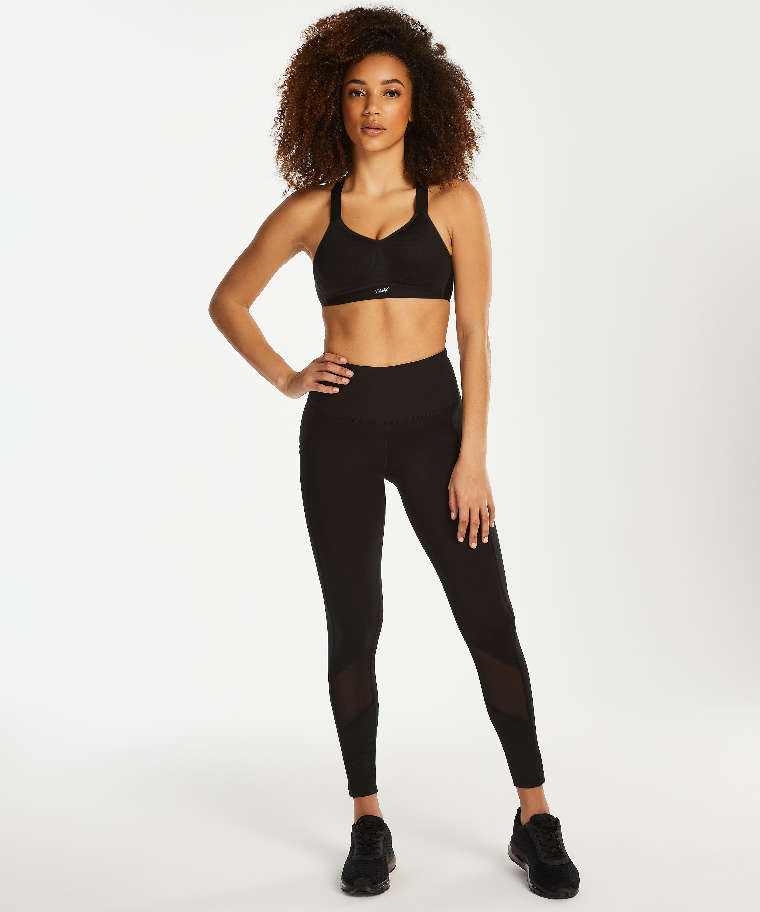 HKMX Sujetador deportivo The Infinity Level 2, Negro, main