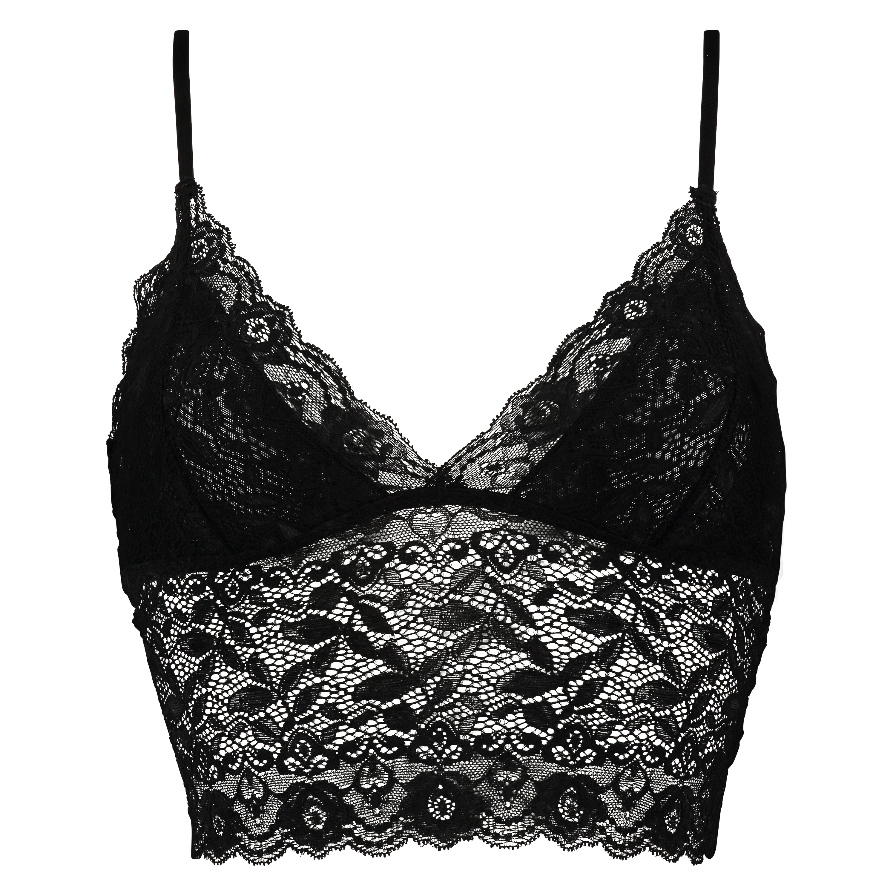 Bralette longline Fancy, Negro, main