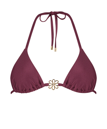 Top de bikini triangular Yucatan, Rojo