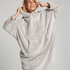 Flannel Fleece Hoodie, Gris