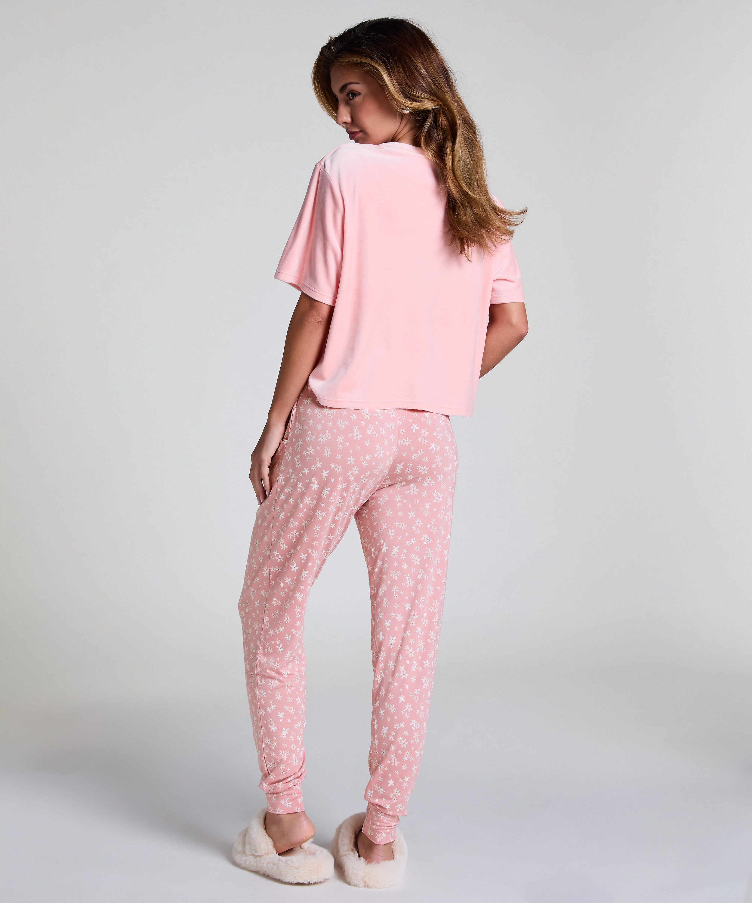 Pantal&oacute;n de pijama Jersey, Rosa, main