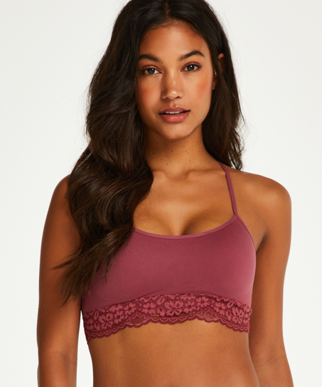 Bralette sin costuras Marine, Rojo