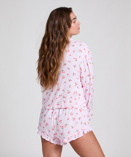 Pantalón corto de pijama, Rosa