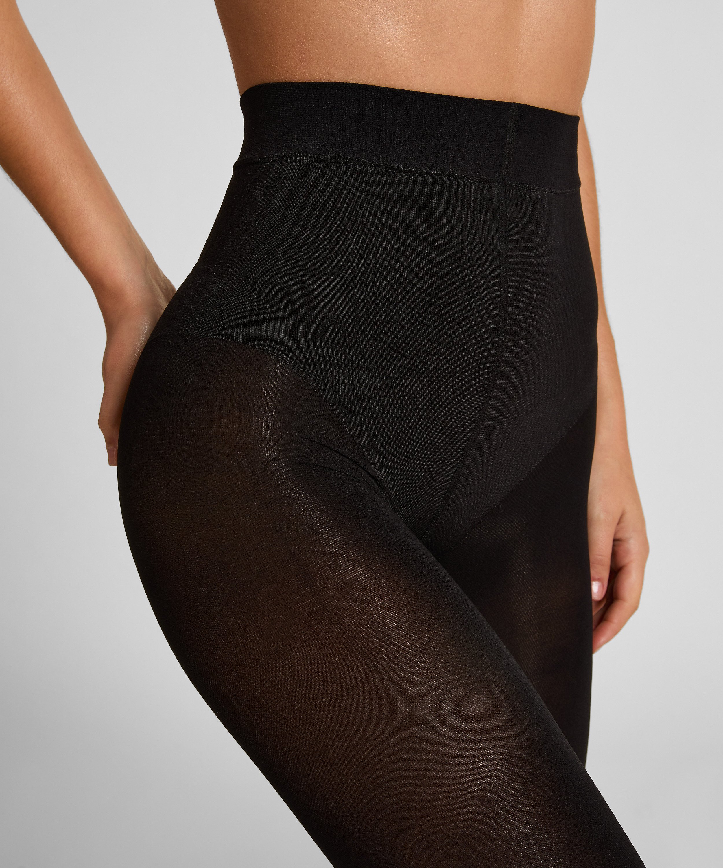 Medias 60 Denier Core Control, Negro, main