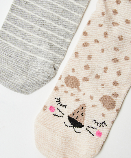 2 Pares Calcetines, Blanco