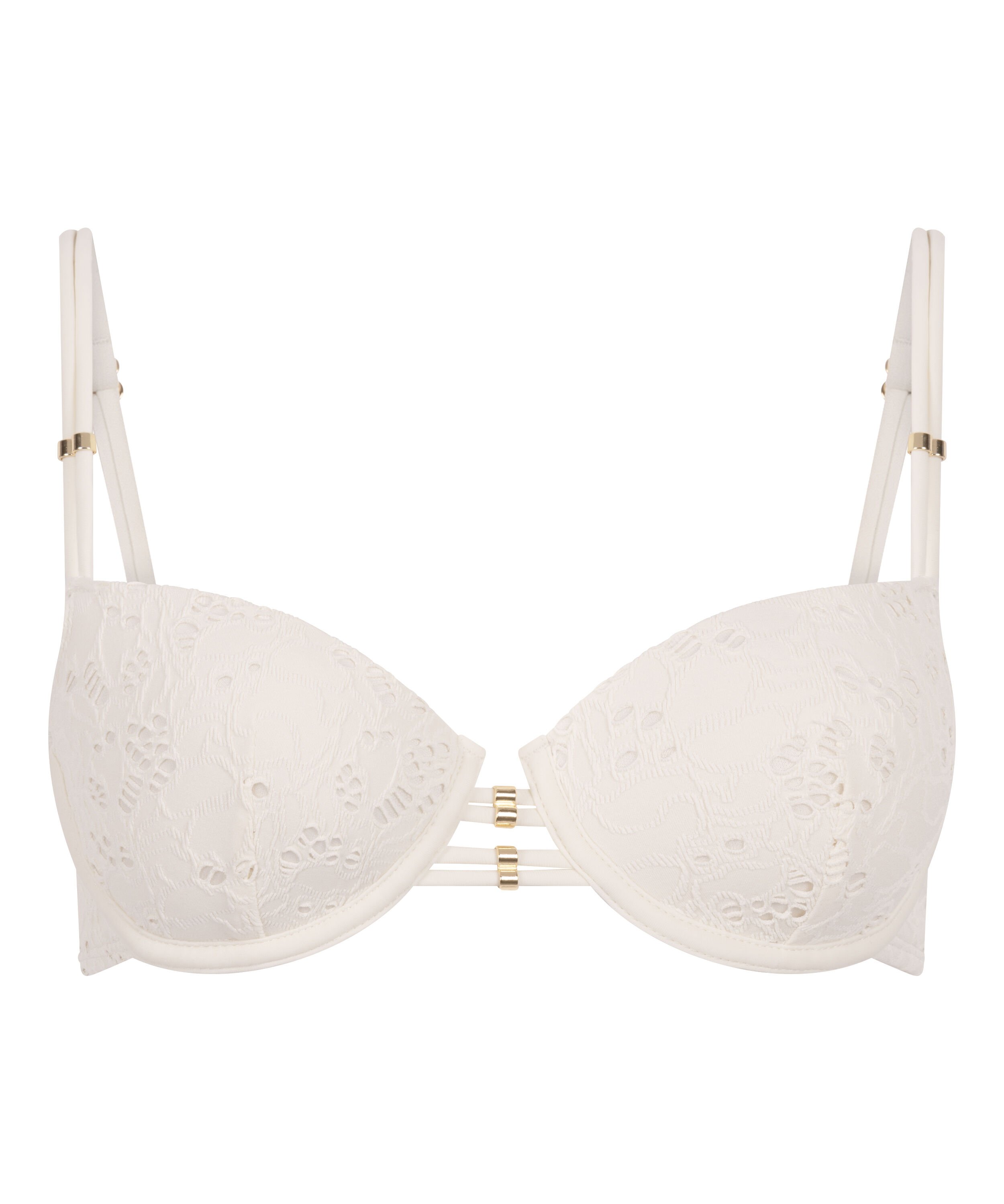 Crochet Bikini Top, Blanco