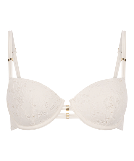 Crochet Bikini Top, Blanco