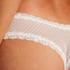 Brasile&ntilde;a en forma de V burn-out mesh, Blanco