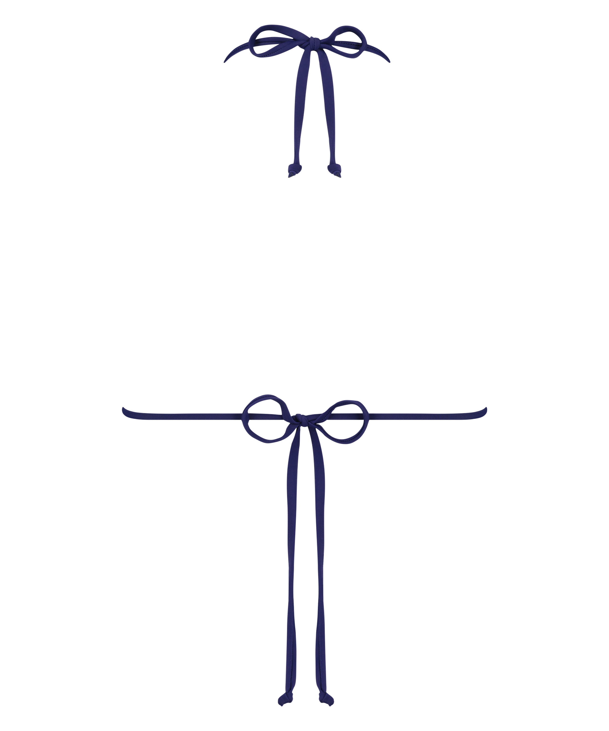 Top de bikini triangular Doha, Azul, main