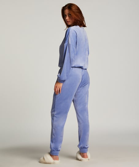 Top de terciopelo, Azul