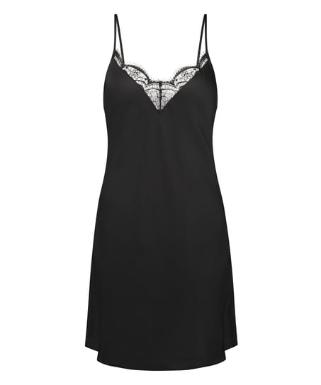 Vestido lancero Satin, Negro