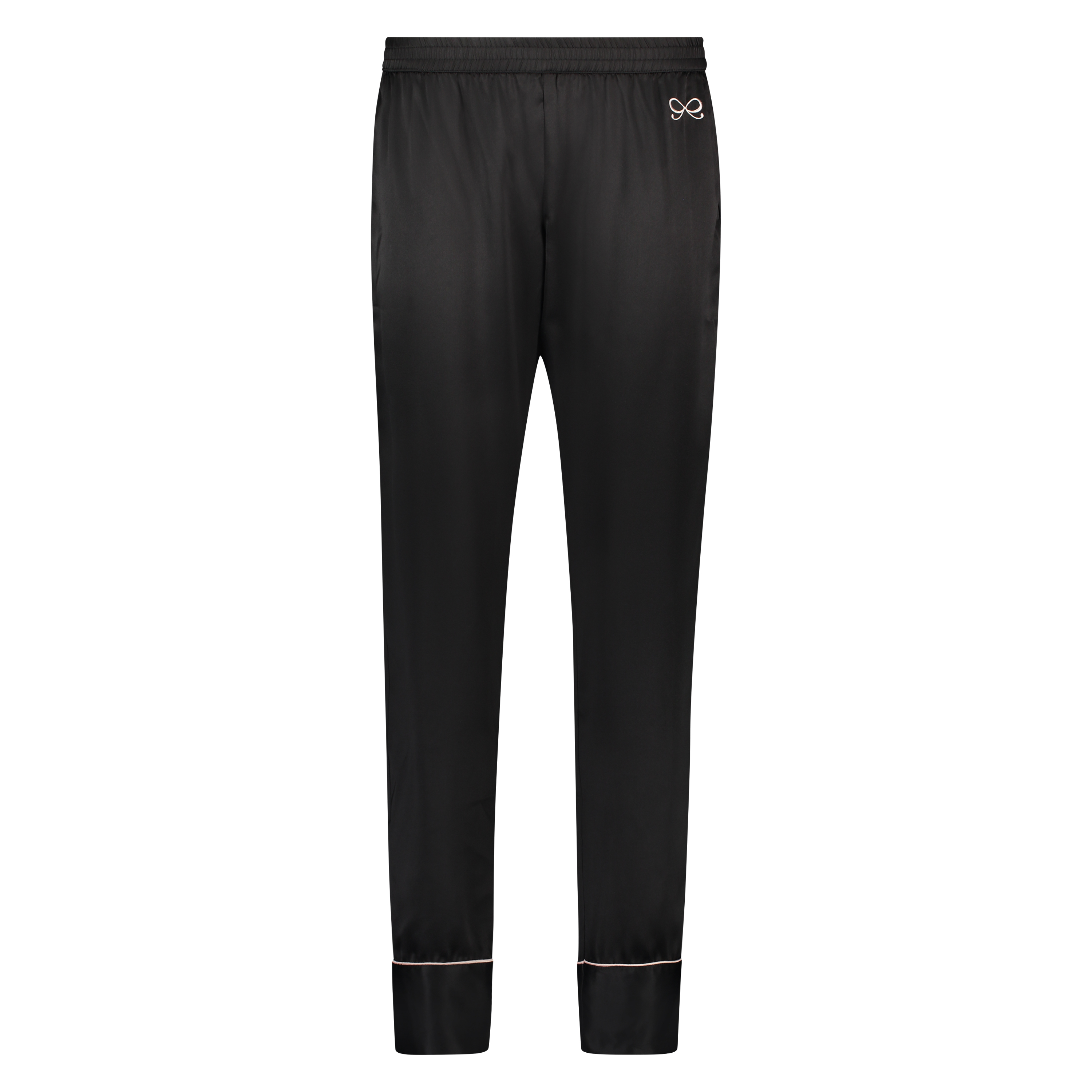 Pantal&oacute;n de pijama Satinado Bow, Negro, main